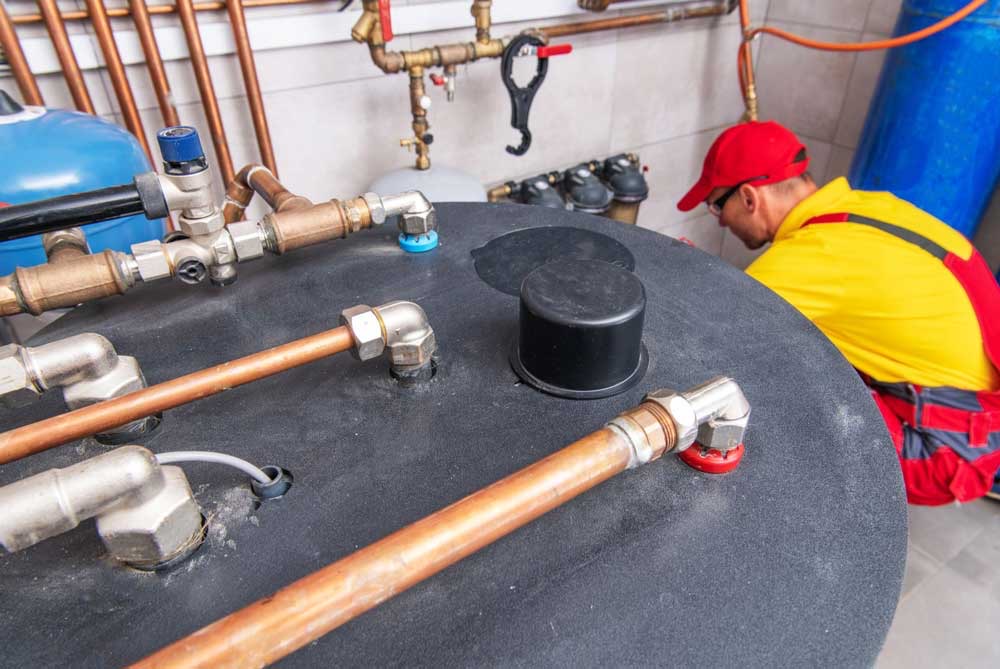 Hot water system fast setup and installation
