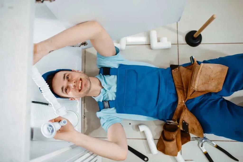 Licensed Brisbane plumber inspecting pipework