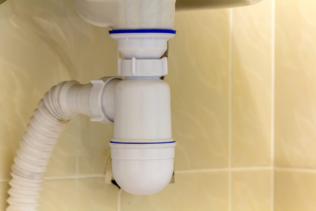 Kitchen sink that should be cleaned as part of drain maintenance