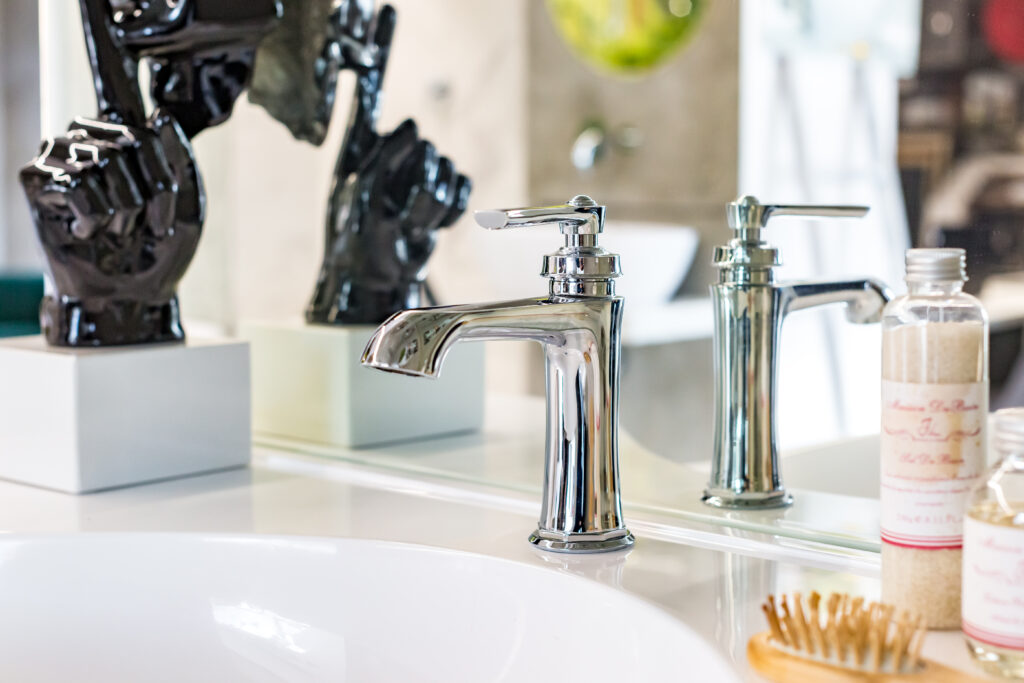 Modern bathroom interior with clean fixtures, illustrating Plumbing maintenance tips for keeping bathrooms in good condition.